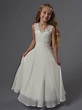 Boho Beach Lace Chiffon Floor Length Wedding Flower Girl Dress