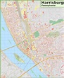 Large detailed map of Harrisburg - Ontheworldmap.com
