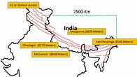 Northern Mountains Of India Map | vlr.eng.br