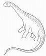 Doodle of an Argentinosaurus Dinosaur is Illustrated as a Cartoon ...