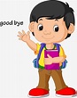 Waving Goodbye PNG Transparent, Vector Kids Wave Goodbye, Kids Clipart ...