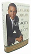 THE AUDACITY OF HOPE : Thoughts on Reclaiming the American Dream ...