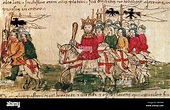 La terza crociata, Barbarossa la crociata, 1189 Foto stock - Alamy