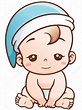 Bebê bonito dos desenhos animados — Vetor de Stock © sararoom #138029604