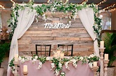 Kathleen's Garden - Sweetheart Table | Head table wedding backdrop ...