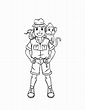 Zookeeper Isolated Coloring Page for Kids 17022663 Vector Art at Vecteezy