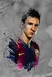 My painting of Lionel Messi for his fifth Ballon d’Or | Lionel messi ...