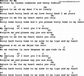 Return To Me, by Marty Robbins - lyrics and chords
