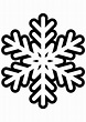 Download High Quality snowflake clipart black and white coloring ...