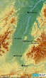StepMap - Übersicht Oberrheingraben - Landkarte für Mitteleuropa