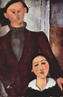 Amedeo Modigliani - Retrato de Jacques Lipchitz con su esposa ...