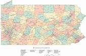 Printable Map Of Pennsylvania Counties