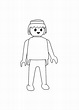 Playmobils to color for kids - Playmobils Kids Coloring Pages
