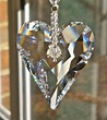 Swarovski Crystal Heart Suncatcher, I have 3 of these, and they did ...