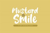 Mustard Smile Font by si.jalembe · Creative Fabrica