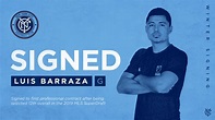 Luis Barraza firma su primer contrato profesional con New York City FC ...
