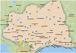 Mapas del Uruguay. Mapa de Canelones. Enciclopedia online gratis.