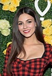 Victoria Justice - Victoria Justice in Leggy, Sheer Little Black Dress ...