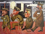 Kriegskrüppel (War Cripples), Otto Dix, oil on canvas, 1920 : r/Art
