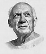 Global painter Pablo Picasso pencil drawing | Art works, Pencil ...