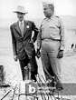 Image of Robert Oppenheimer and Major General Leslie Groves inspecting ...
