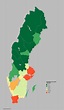 Map : Population density of Sweden - Infographic.tv - Number one ...