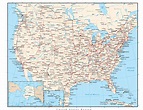 United States Map With States Capitals Cities Roads A - vrogue.co