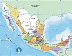 Ubicacion geografica de Mexico - America del Norte