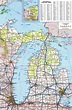 Large detailed roads and highways map of Michigan state with all cities ...