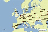 StepMap - Größten Städte Europas - Landkarte für Deutschland