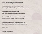 You Healed My Broken Heart - You Healed My Broken Heart Poem by Angel ...