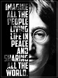 John Lennon - Imagine Lyrics Graphic Poster - Framed Prints by Ralph ...