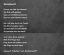 Mondnacht - Mondnacht Poem by Joseph Freiherr von Eichendorff