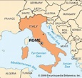 Rome: location -- Kids Encyclopedia | Children's Homework Help | Kids ...