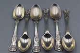 Set of 6 Hallmarked Sheffield Silver Kings Pattern Spoons (168 grams)