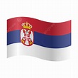 Vector Realistic Illustration Of Serbia Flag, Serbia, Flag, Serbia Flag ...