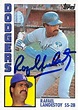Rafael Landestoy autographed baseball card (Los Angeles Dodgers) 1984 ...