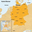 Karte Wismar von ortslagekarte - Landkarte für Deutschland