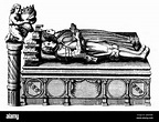 Tombeau de la duchesse Yolande d'Anjou et de son époux Ferry II de ...