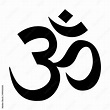 Om / Aum - symbol of Hinduism flat icon for apps and websites Stock ...