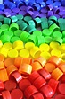 Tapas plásticas de colores