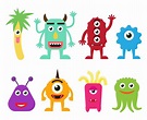 Collection of cute cartoon monsters vector illustration 538821 Vector ...