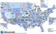 Telephone area code map of US [3500x1919] : r/MapPorn