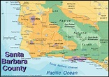 Map Of California Showing Santa Barbara - Printable Maps