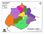 Mapa para imprimir de Aguascalientes Mapa en color de municipios de ...