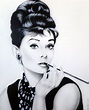 Audrey Hepburn 16x20 Original Gemälde Vintage Hollywood | Etsy