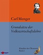 Grundsätze der Volkswirtschaftslehre von Carl Menger - eBook | Thalia