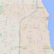 Evanston Illinois Karte - Vereinigte Staaten