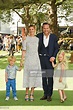 Elize du Toit and Rafe Spall pose with children Rex Spall and Lena ...