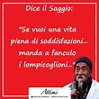 Dice il saggio: ” se vuoi una vita piena di soddisfazioni… manda a ...